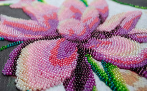 Bead Embroidery Kit Main Bead Embroidery Kit Blooming lotus