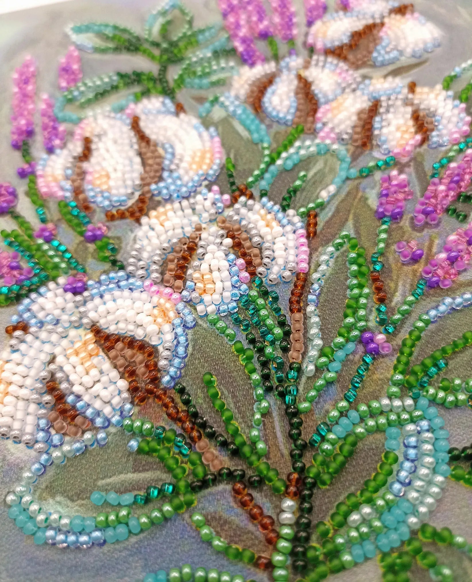 Bead Embroidery Kit Mid-sized bead embroidery kit Gentle dream