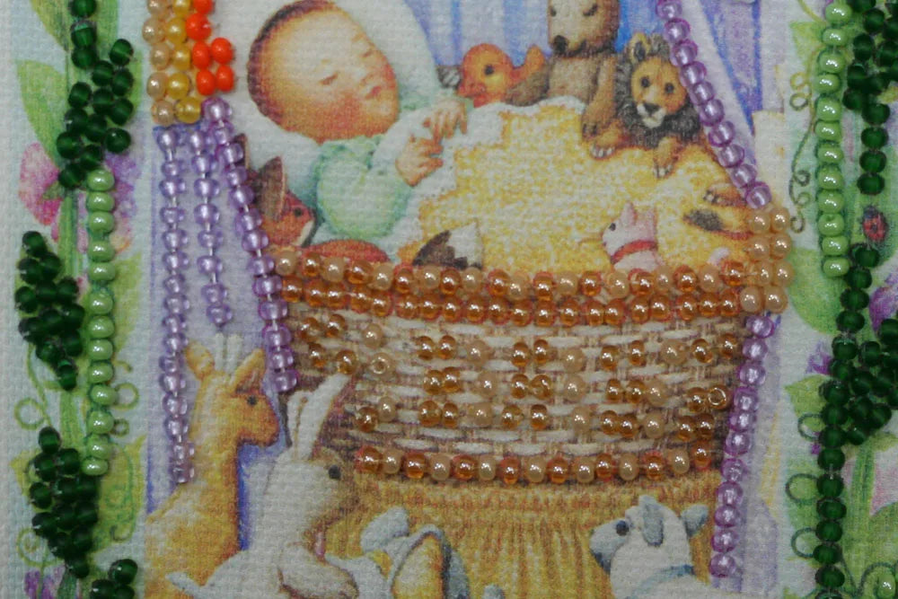 Postcards Bead Embroidery Kit Postcard bead embroidery kits Cradle