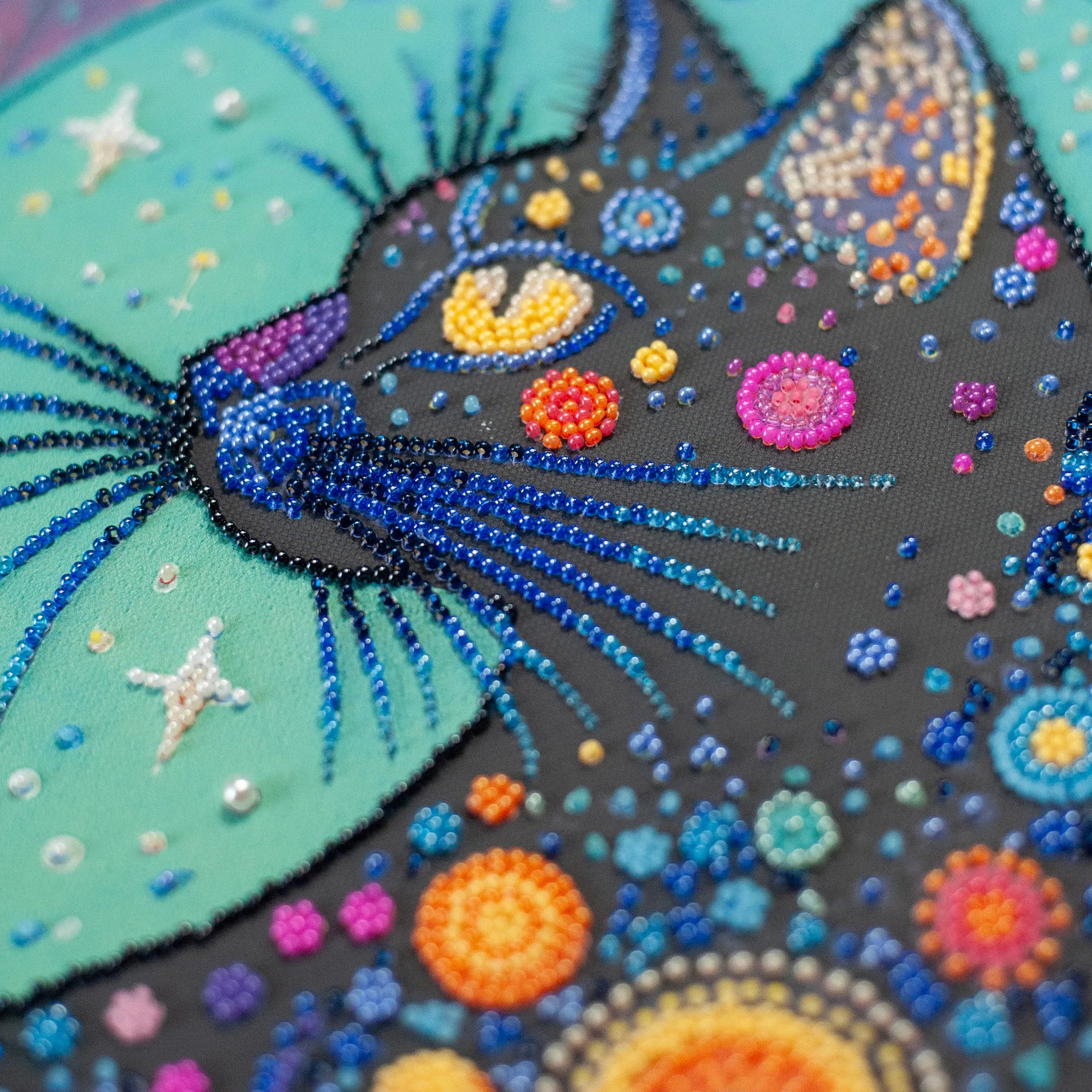 Bead Embroidery Kit Main Bead Embroidery Kit Stellar Gaze