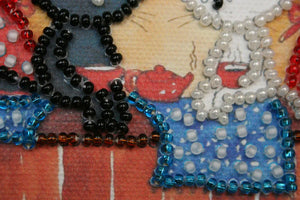 Magnets Bead Embroidery Kit Magnets Bead embroidery kit Catty tea time