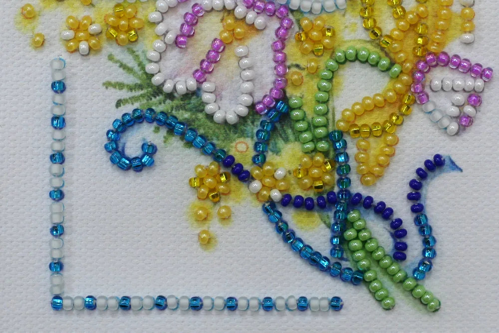 Postcards Bead Embroidery Kit Postcard Bead embroidery kit Spring gift