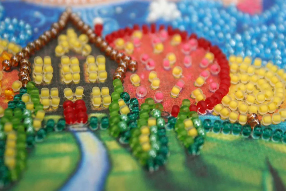 Bead Embroidery Kit Mini Bead embroidery kit Flying pig