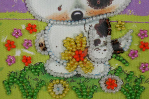 Postcards Bead Embroidery Kit Miss you – 2