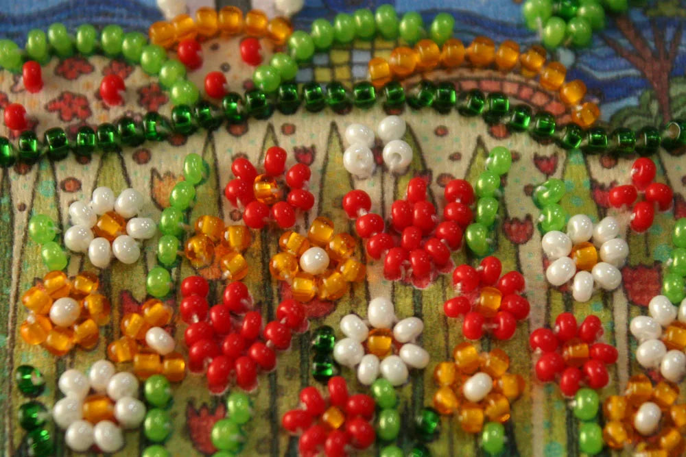 Magnets Bead Embroidery Kit Magnets Bead embroidery kit Flower sea