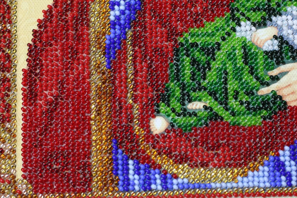 Bead Embroidery Kit Main Bead Embroidery Kit Icon of the Mother of God "Refreshing and Refuge"