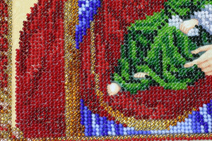 Bead Embroidery Kit Main Bead Embroidery Kit Icon of the Mother of God "Refreshing and Refuge"