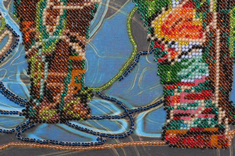 Bead Embroidery Kit Main Bead Embroidery Kit Mosaic elephant
