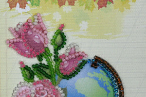 Postcards Bead Embroidery Kit Postcard Bead embroidery kit Best teacher – 2