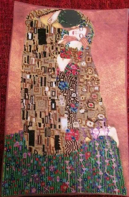 Bead Embroidery Kit Main Bead Embroidery Kit The kiss