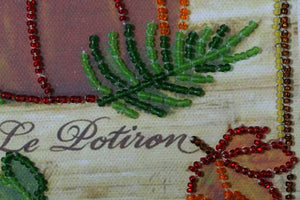 Bead Embroidery Kit Mini Bead embroidery kit Autumn queen