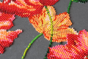 Bead Embroidery Kit Main Bead Embroidery Kit Velvet poppies