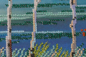 Bead Embroidery Kit Main Bead Embroidery Kit Fire in sky blue - 2