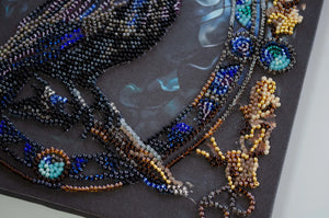 Bead Embroidery Kit Mid-sized bead embroidery kit Shade of night