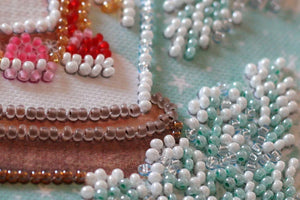Bead Embroidery Kit Mini Bead embroidery kit Cheerful house