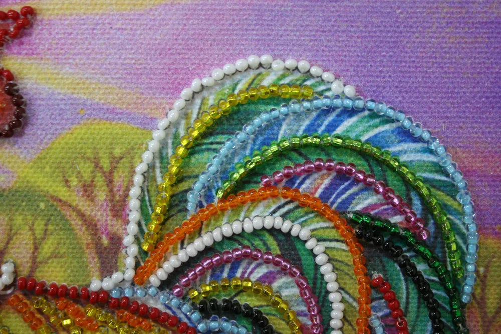 Bead Embroidery Kit Mini Bead embroidery kit Cockerel