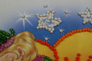 Bead Embroidery Kit Mini Bead embroidery kit Sleeping fairy