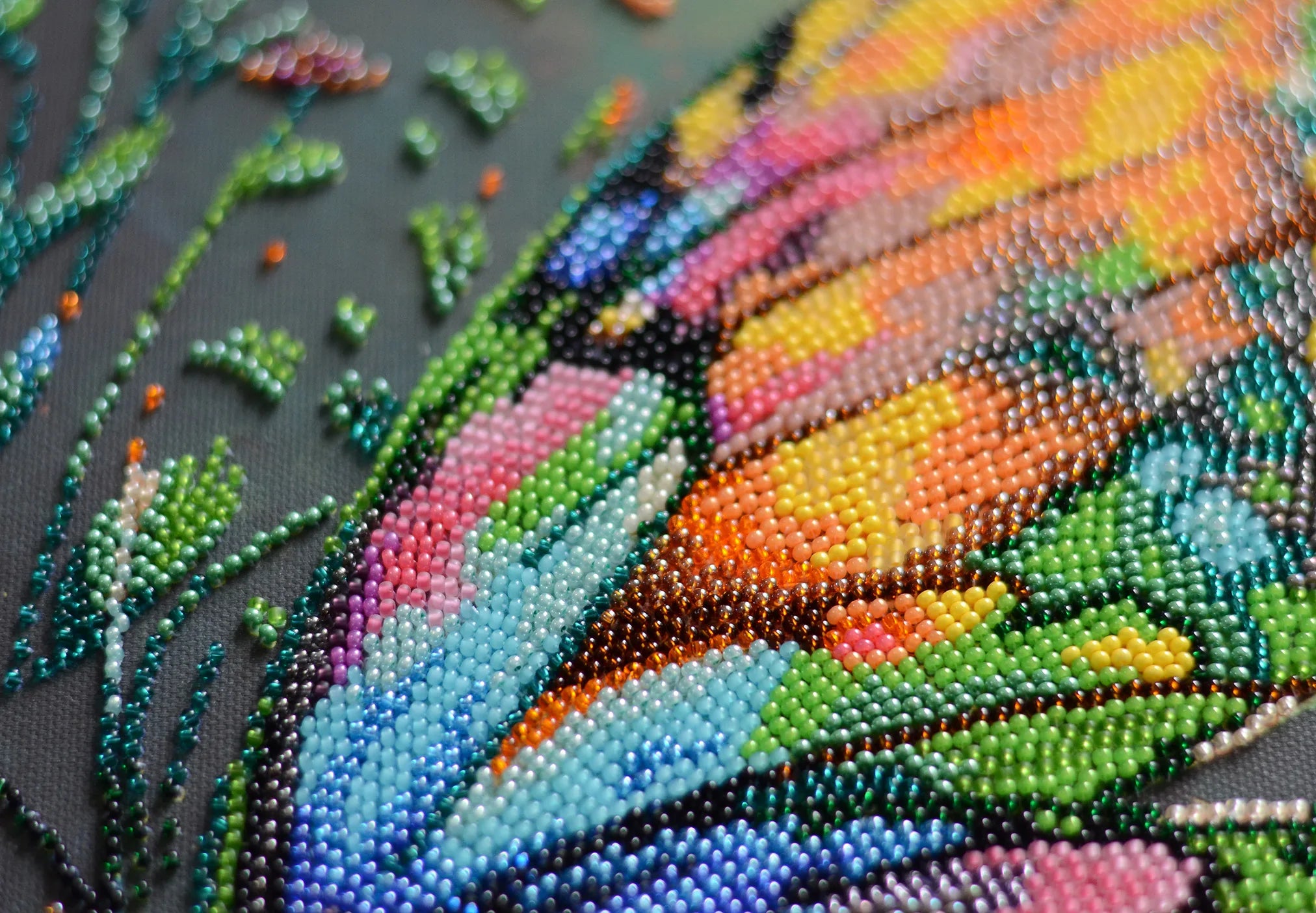 Bead Embroidery Kit Main Bead Embroidery Kit Shades of Summer