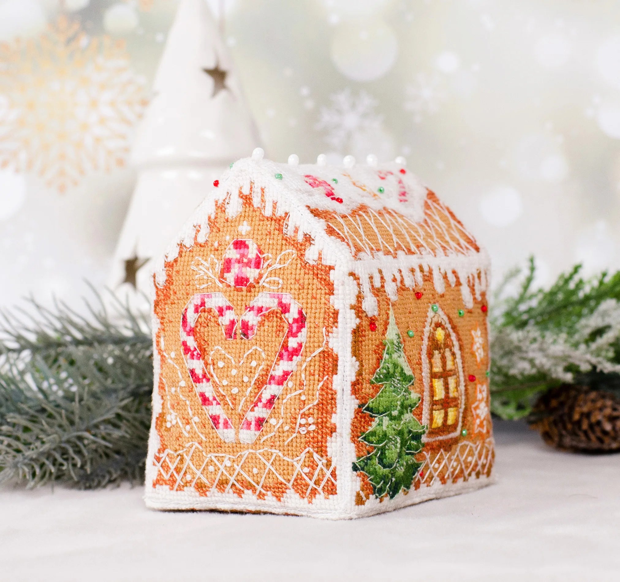 Christmas and New Year Decor Kit Cross-stitch kits three-dimensional decoration Sweet Holiday