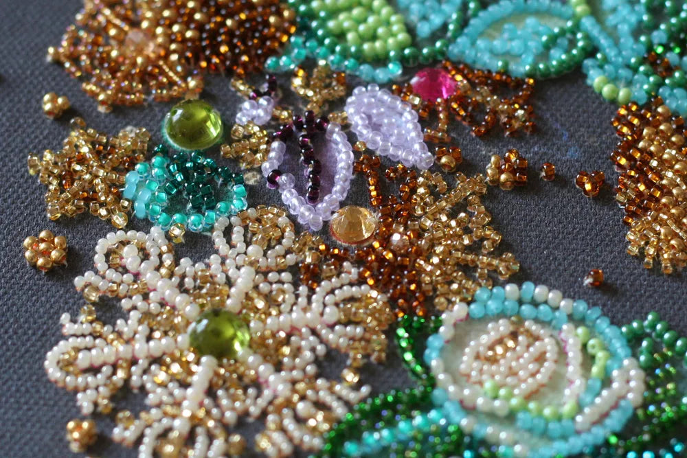 Bead Embroidery Kit Main Bead Embroidery Kit New year wreath