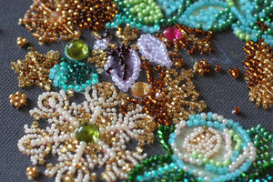 Bead Embroidery Kit Main Bead Embroidery Kit New year wreath