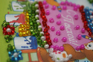 Magnets Bead Embroidery Kit Magnets Bead embroidery kit Easter still-life – 6