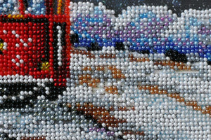 Bead Embroidery Kit Mid-sized bead embroidery kit Tram of wishes