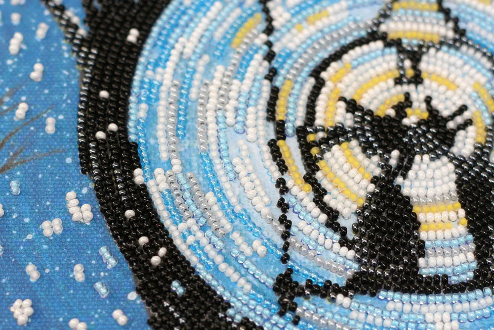 Bead Embroidery Kit Main Bead Embroidery Kit Night rendezvous