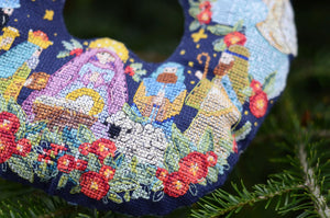 Christmas and New Year Decor Kit Cross-stitch kits three-dimensional decoration Nativity scene