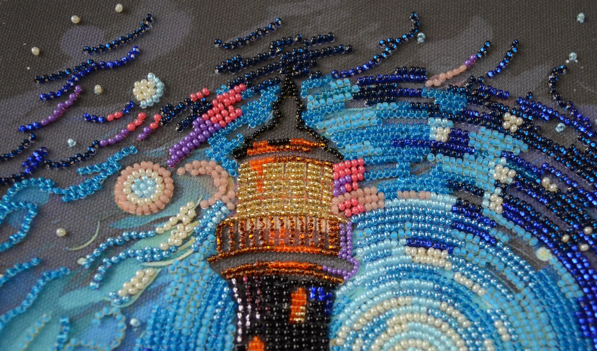 Bead Embroidery Kit Main Bead Embroidery Kit Lighting the way