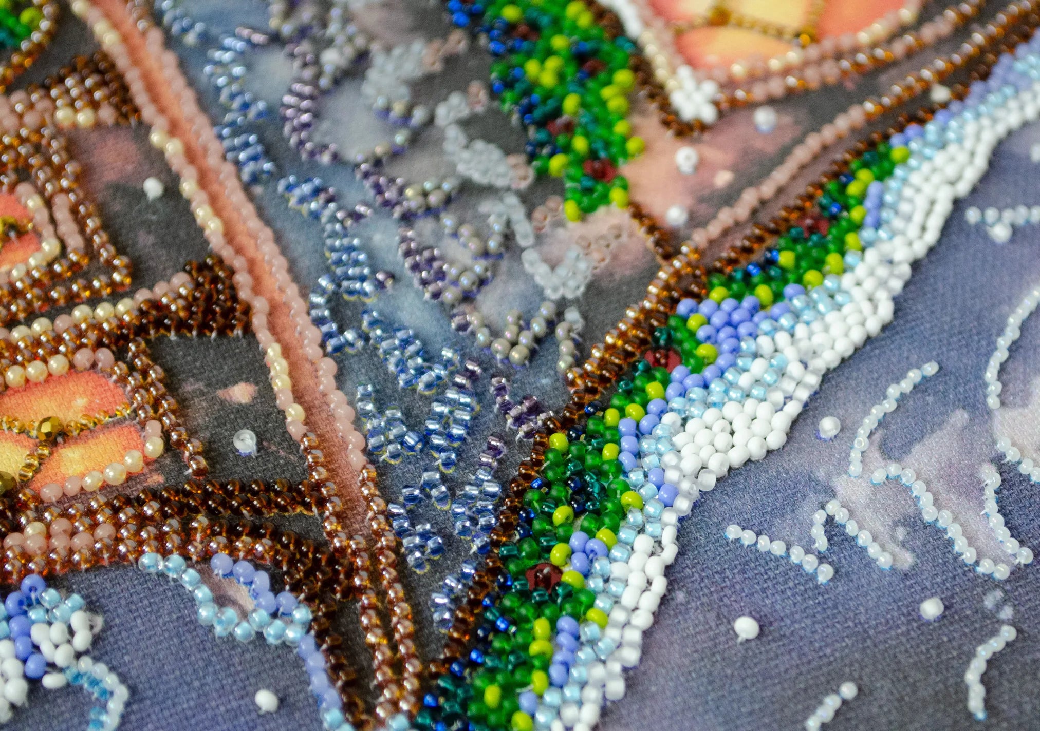 Bead Embroidery Kit Main Bead Embroidery Kit When winter blows cold