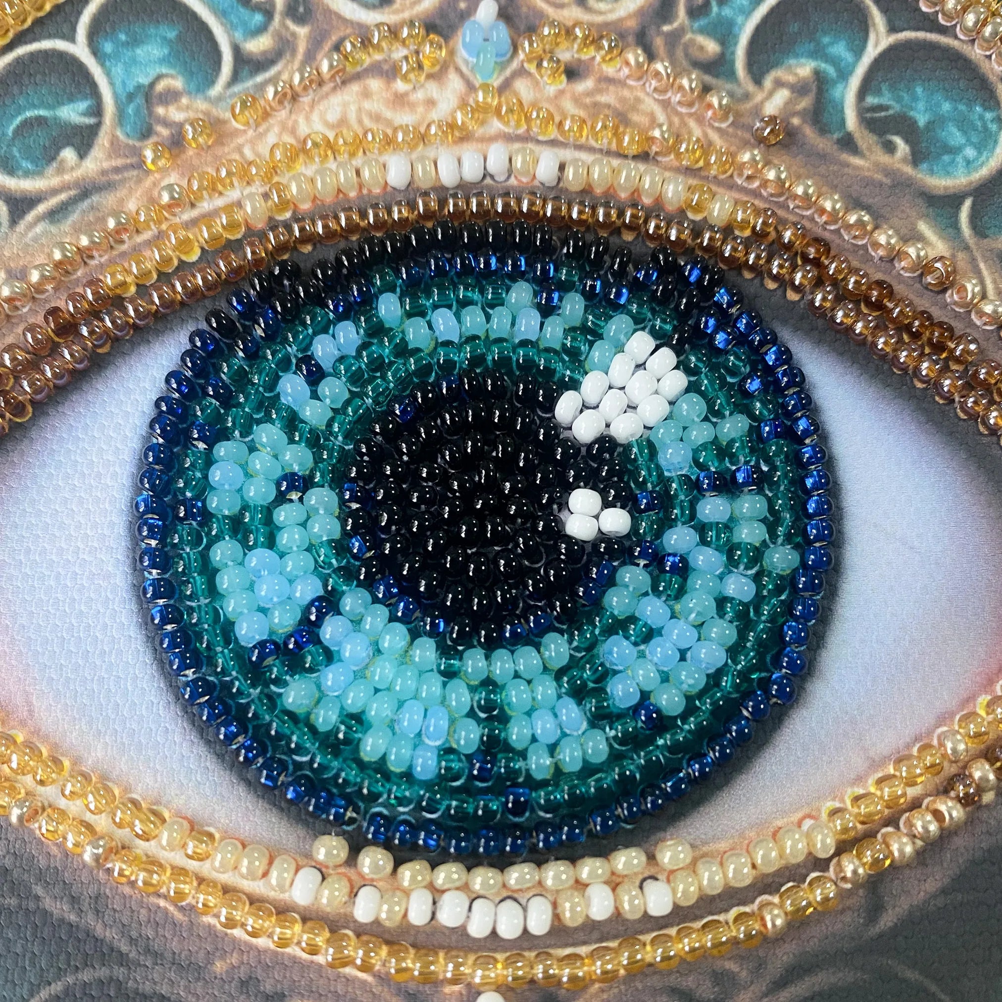 Bead Embroidery Kit Mini Bead embroidery kit Gaze Alchemy