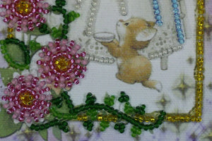 Postcards Bead Embroidery Kit Postcard Bead embroidery kit Dear playmate