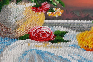 Bead Embroidery Kit Main Bead Embroidery Kit Still life with quince