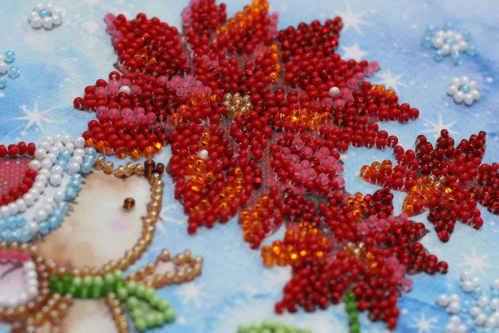 Bead Embroidery Kit Mini Bead embroidery kit Winter miracle