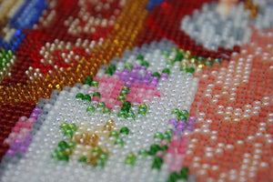 Bead Embroidery Kit Main Bead Embroidery Kit Icon of the Mother of God «Reigning»