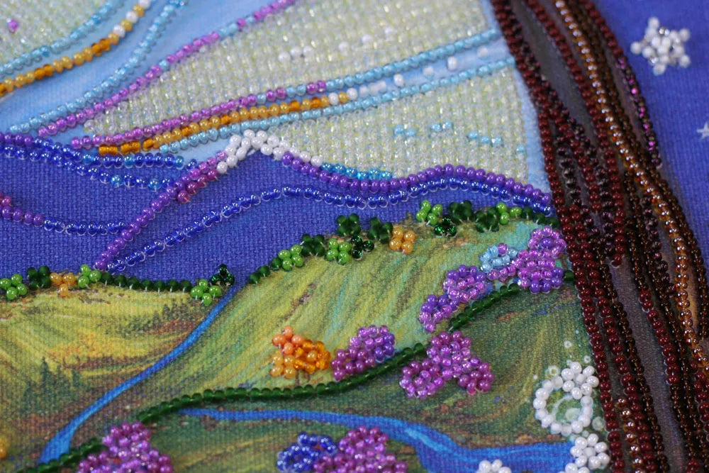 Bead Embroidery Kit Main Bead Embroidery Kit Day and night meeting