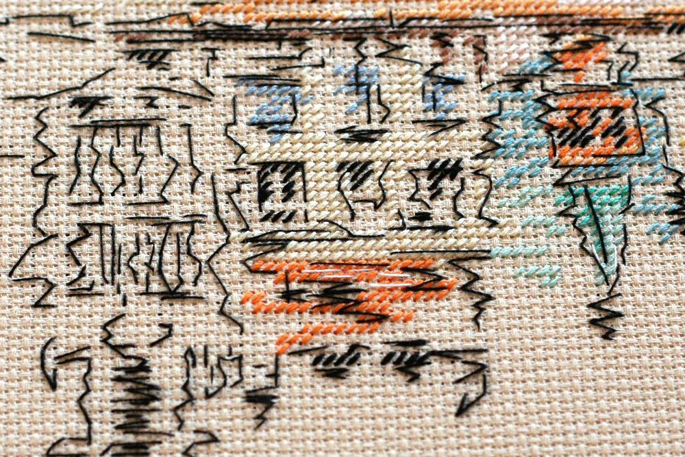 Cross Stitch Kit Cross-stitch kits Colored town-1