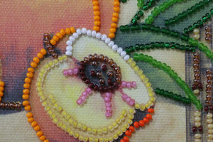 Bead Embroidery Kit Mini Bead embroidery kit Sunny peaches