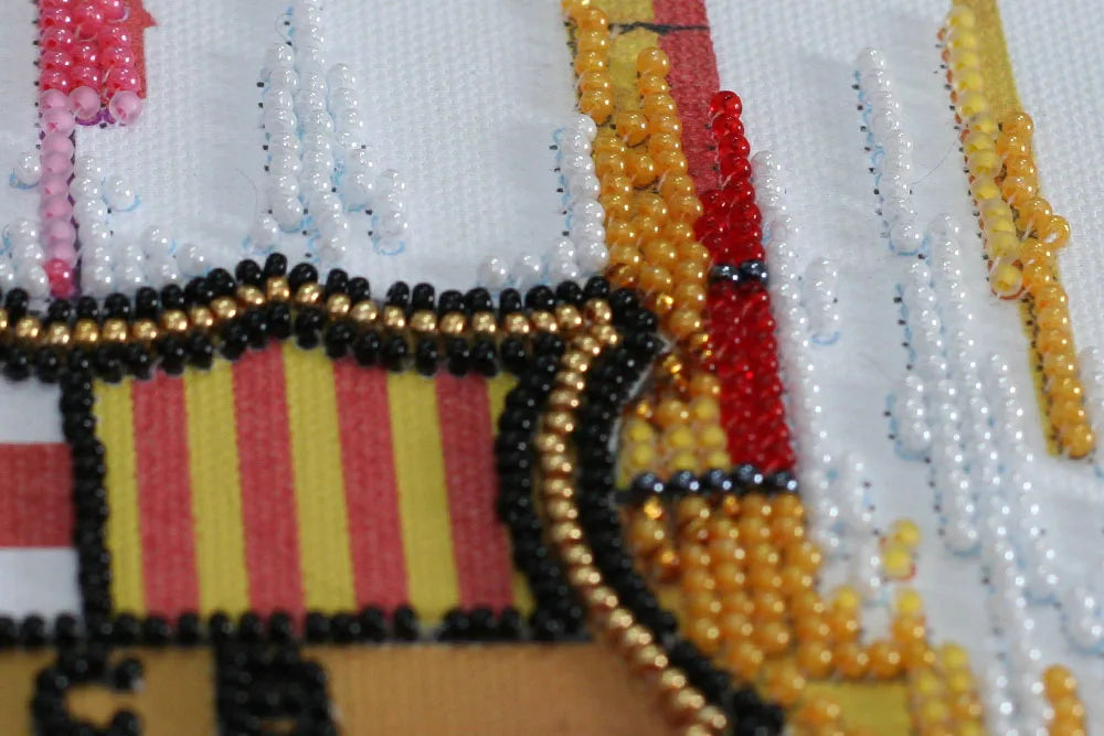 Bead Embroidery Kit Mini Bead embroidery kit FC Barcelona