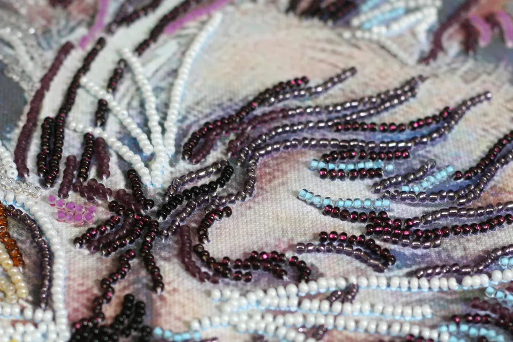 Bead Embroidery Kit Main Bead Embroidery Kit Purring