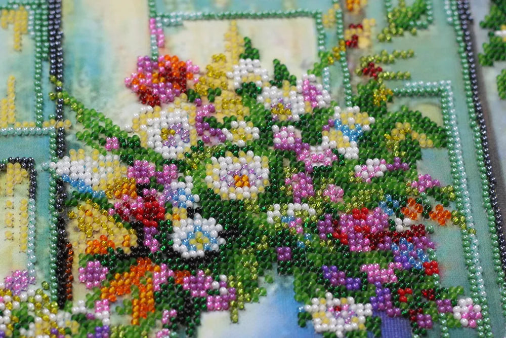 Bead Embroidery Kit Main Bead Embroidery Kit Summer sketch