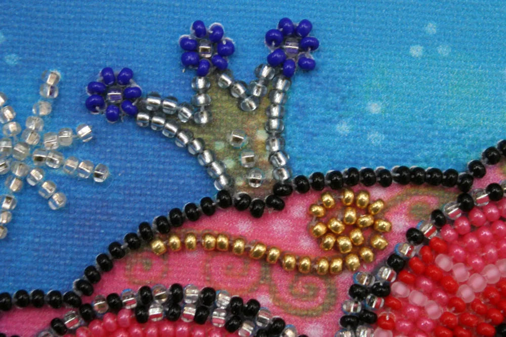 Bead Embroidery Kit Mini Bead embroidery kit Fairy owl