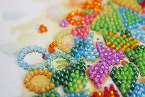 Bead Embroidery Kit Mini Bead embroidery kit The heart of the holiday