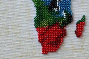 Bead Embroidery Kit Main Bead Embroidery Kit World map - 2