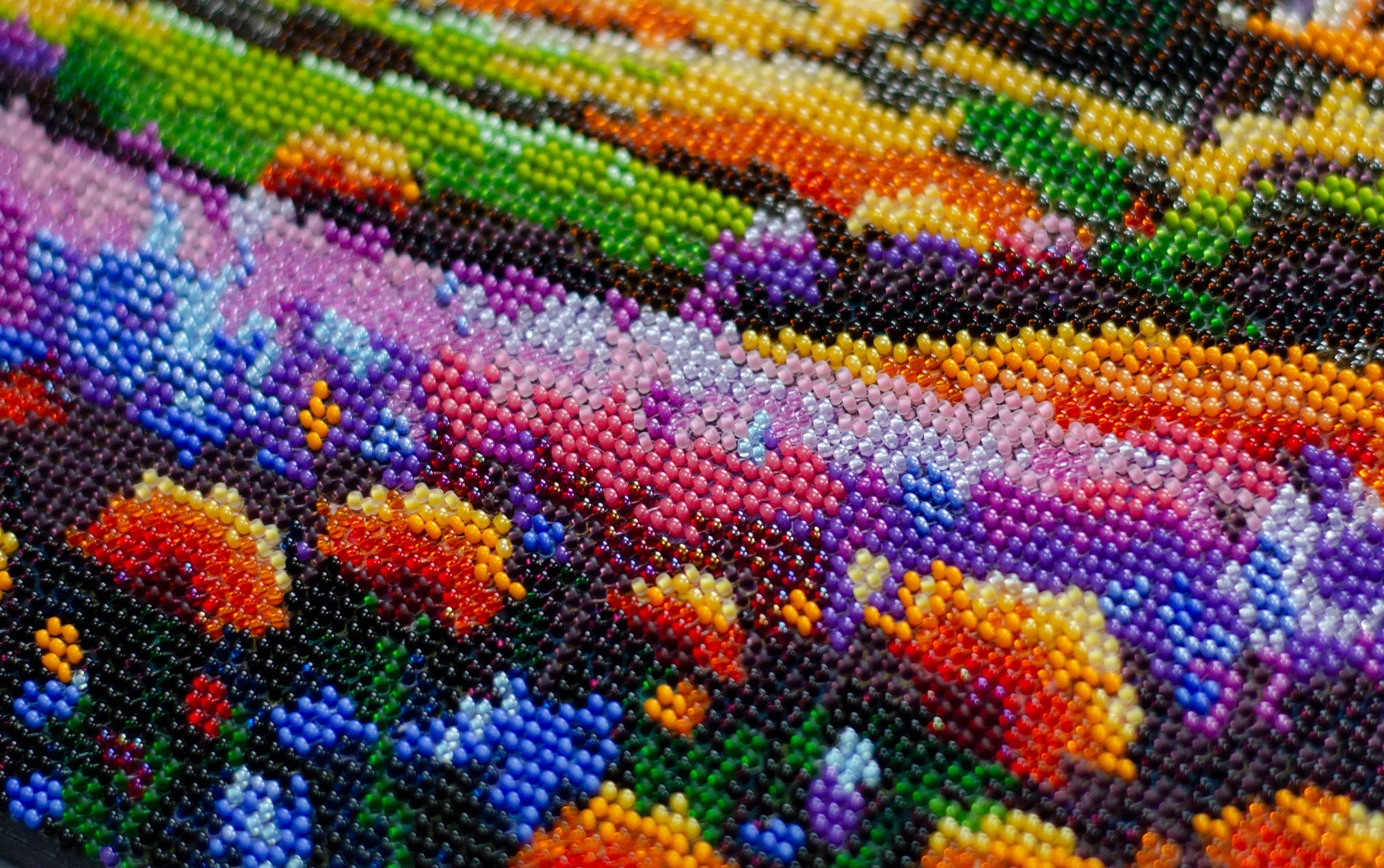 Bead Embroidery Kit Main Bead Embroidery Kit Evening over the meadow