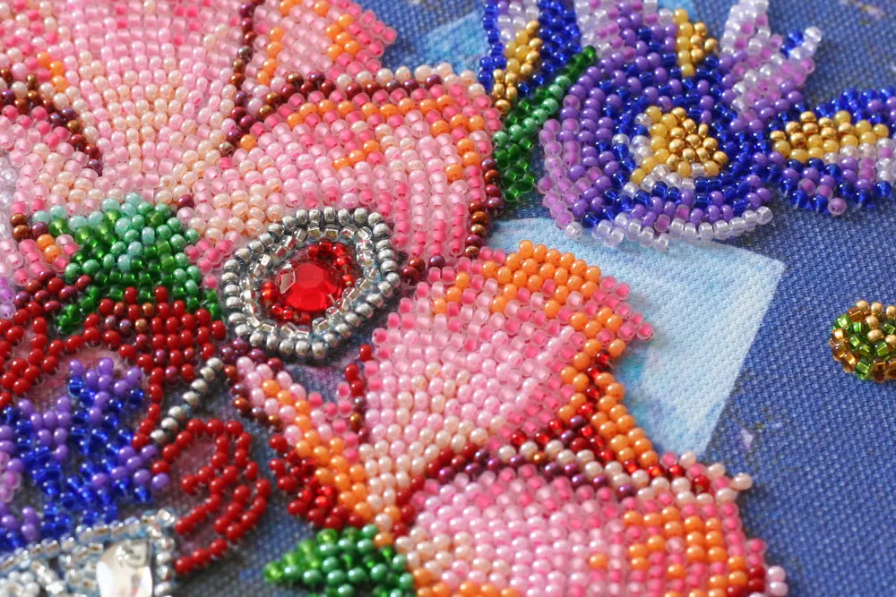 Bead Embroidery Kit Main Bead Embroidery Kit Magic flowers
