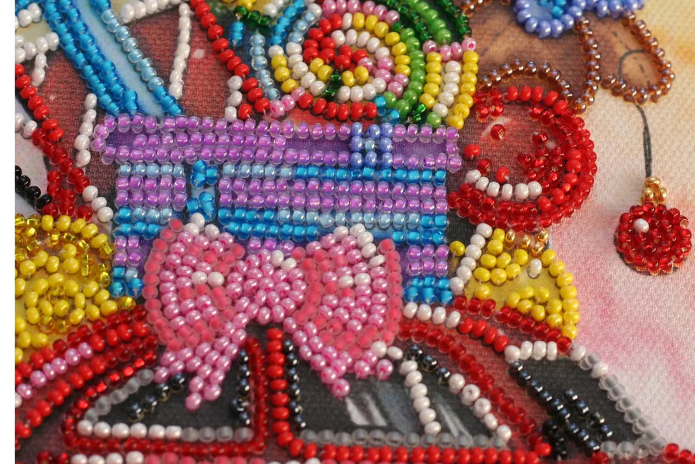 Bead Embroidery Kit Mid-sized bead embroidery kit Gift Machine