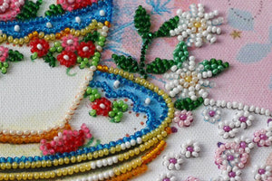 Bead Embroidery Kit Mid-sized bead embroidery kit Tea meeting