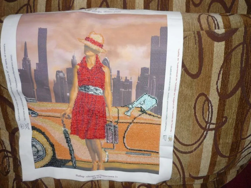 Bead Embroidery Kit Main Bead Embroidery Kit Retro travel – 3